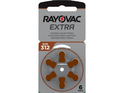Dzirdes aparātu baterija Rayovac Extra (Germany) 312 1.45V PR41 