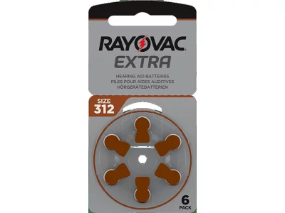 Hearing aid battery Rayovac Extra 312 1.45V PR41 