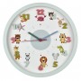 30 cm sienas pulkstenis, "Little Animals", slīdošā sekunde