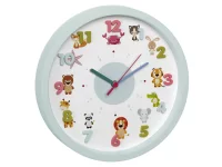 30 cm sienas pulkstenis, "Little Animals", slīdošā sekunde 30 cm sienas pulkstenis, "Little Animals", slīdošā sekunde