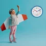 30 cm sienas  pulkstenis, TIK-TAK - pulksteņa apgūšanai