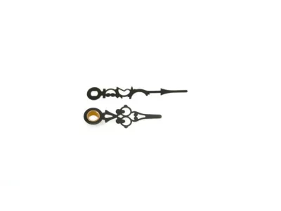Euroshaft kellaosutite komplekt, 46 mm – must, retrostiil, matt (Saksamaa)