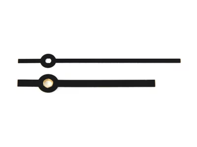 Euroshaft pulksteņa rādītāju komplekts, 83 mm – melns, matēts