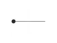 Euroshaft kella sekundiosuti, 80 mm – must, matt (Saksamaa)