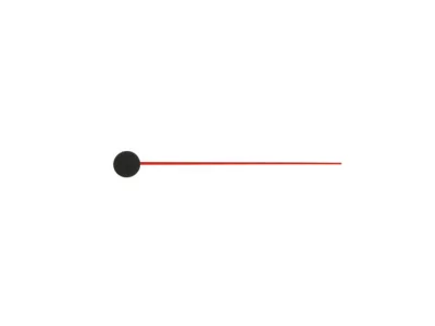 Euroshaft kella sekundiosuti, 80 mm – punane (Saksamaa)