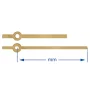 Euroshaft kellaosutite komplekt, 120 mm – must, retrostiil, matt
