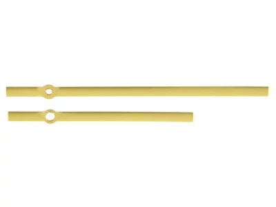 Pulksteņa rādītāju komplekts 130 mm zelta krāsas