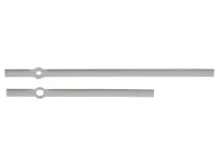 Pulksteņa rādītāju komplekts 130 mm sudraba krāsas Pulksteņa rādītāju komplekts 130 mm sudraba krāsas