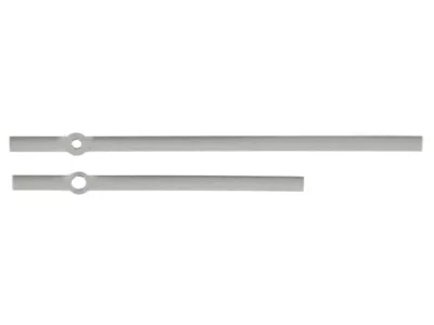 Pulksteņa rādītāju komplekts 130 mm sudraba krāsas