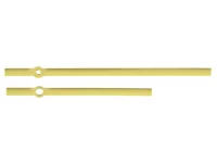 Pulksteņa rādītāju komplekts 130 mm dzeltenā zelta krāsas Pulksteņa rādītāju komplekts 130 mm dzeltenā zelta krāsas