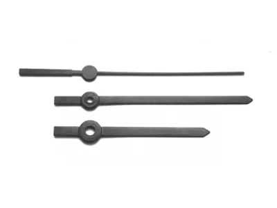 Pulksteņa rādītāju komplekts  91 mm melns/melns plastmasas MHS