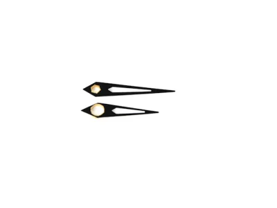 Pulksteņa rādītāju komplekts 34 mm melns matēts Pulksteņa rādītāju komplekts 34 mm melns matēts