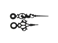 Pulksteņa rādītāju komplekts 50 mm melns antik Pulksteņa rādītāju komplekts 50 mm melns antik