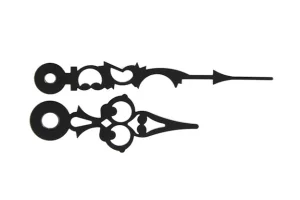 Pulksteņa rādītāju komplekts 60 mm melns antik Pulksteņa rādītāju komplekts 60 mm melns antik