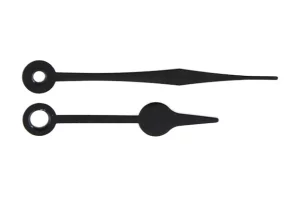 Pulksteņa rādītāju komplekts 65 mm melns matēts Pulksteņa rādītāju komplekts 65 mm melns matēts