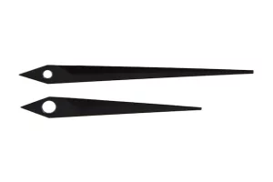 Pulksteņa rādītāju komplekts 83 mm melns matēts Pulksteņa rādītāju komplekts 83 mm melns matēts