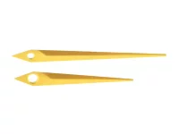 Pulksteņa rādītāju komplekts 83 mm spoguļa zelta krāsas Pulksteņa rādītāju komplekts 83 mm spoguļa zelta krāsas