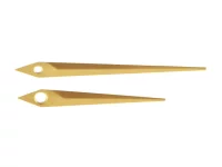Pulksteņa rādītāju komplekts 83 mm zelta krāsas Pulksteņa rādītāju komplekts 83 mm zelta krāsas