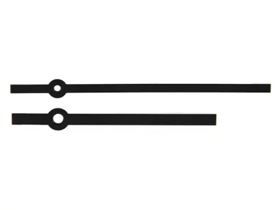 Pulksteņa rādītāju komplekts 119 mm melns Pulksteņa rādītāju komplekts 119 mm melns
