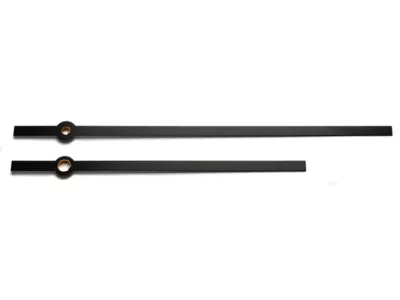 Pulksteņa rādītāju komplekts 160 mm melns matēts Pulksteņa rādītāju komplekts 160 mm melns matēts