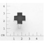  ZeeMe gredzens ar melnu krustiņu 18,5 mm