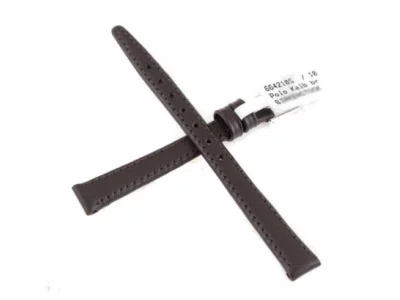 Watch strap brown, dark, Beco Polo 10mm Watch strap brown, dark, Beco Polo 10mm