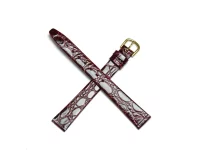 Watch strap L red, dark 14mm Watch strap L red, dark 14mm