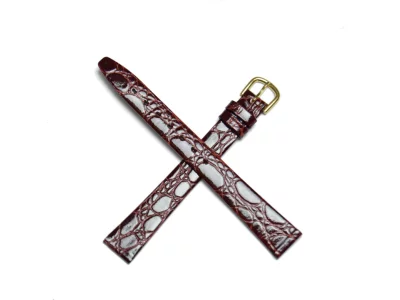 Watch strap L red, dark 14mm