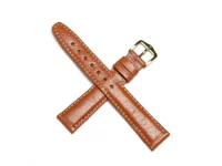 Watch strap brown, light 16mm