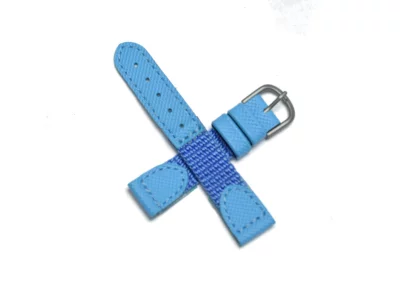 Watch strap blue, light 16mm