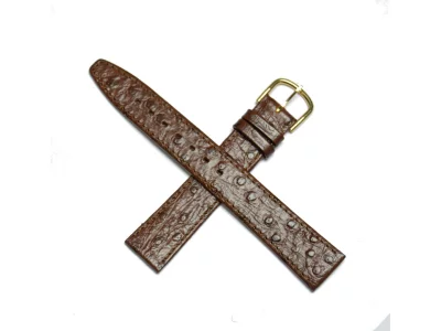Watch strap brown, light 16mm