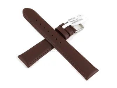 Watch strap brown, dark, Beco Nappa 660 16mm Watch strap brown, dark, Beco Nappa 660 16mm