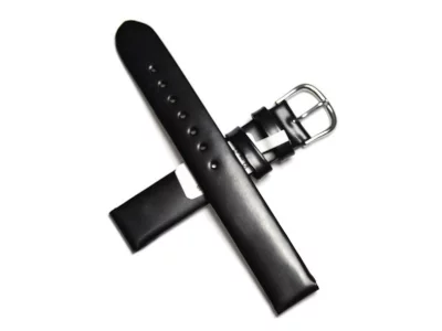 Watch strap black, Beco Filigran 16mm