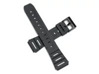 Watch strap black rubber 20mm Watch strap black rubber 20mm