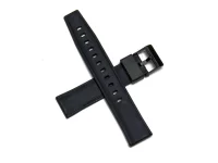 Watch strap black rubber 18mm Watch strap black rubber 18mm