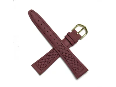 Watch strap brown, reddish 18mm