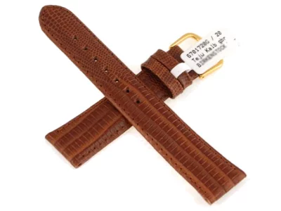 Watch strap brown, gold, Beco Teju 18mm Watch strap brown, gold, Beco Teju 18mm