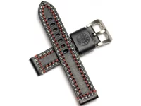 Watch strap black 22mm