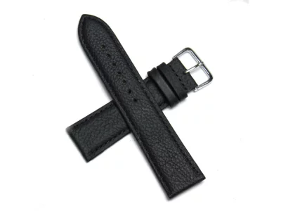 Watch strap black, 22mm