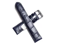 Pulksteņa siksniņa zila, tumši, Beco Louisiana 619 matt 22mm Pulksteņa siksniņa zila, tumši, Beco Louisiana 619 matt 22mm