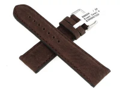 Watch strap brown, dark, Beco Camel Sport 24mm Watch strap brown, dark, Beco Camel Sport 24mm