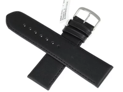 Watch strap black, Beco Nappa 660 24mm
