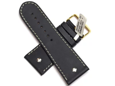 Watch strap black, BECO Chrono Matt 32mm