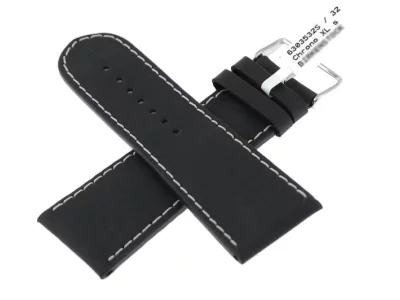 Watch strap XL black, BECO XL Chrono 32mm