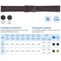 Watch strap XL black, BECO Medio 16mm Watch strap XL black, BECO Medio 16mm