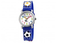 Bērnu pulkstenis, EXCELLANC - futbols, zils